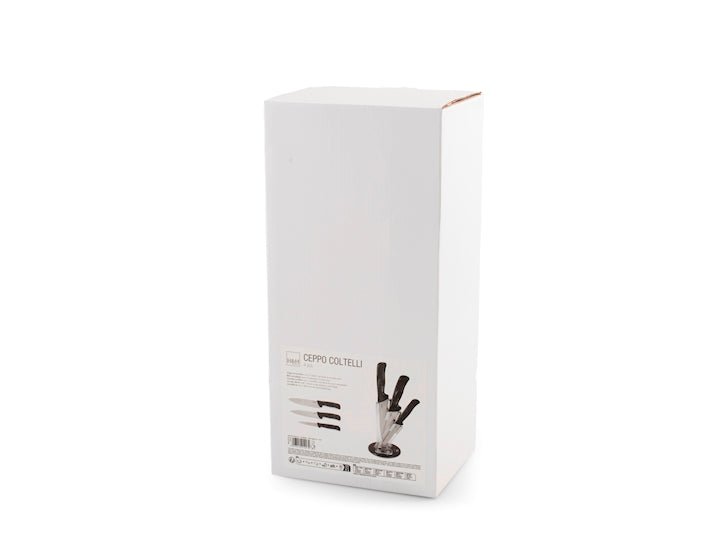 CEPPO DA 3 COLTELLI ACCIAIO INOX - H&H