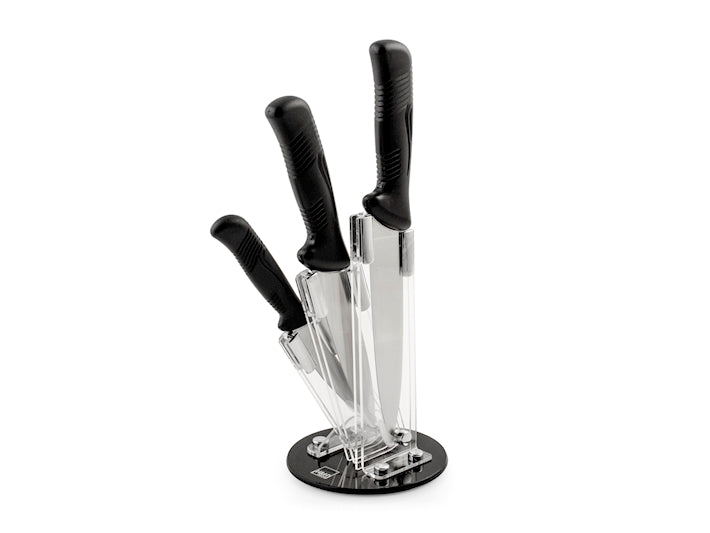 CEPPO DA 3 COLTELLI ACCIAIO INOX - H&H